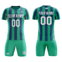 2022 Custom Plus Big Size Mesh Soccer  Football Team Jersey Sets Sport outfit for Men With Print Logo
