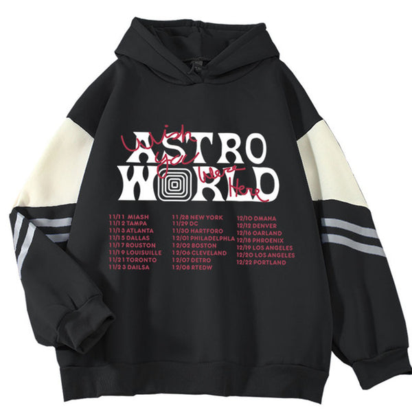 Song Album ASTRO WRLD Letter Pullover Loose Casual Hoodie Winter Sweatshirt Oversize Harajuku Sport Outfit for Women Man Boy