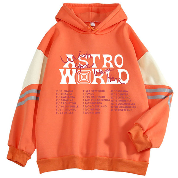 Song Album ASTRO WRLD Letter Pullover Loose Casual Hoodie Winter Sweatshirt Oversize Harajuku Sport Outfit for Women Man Boy