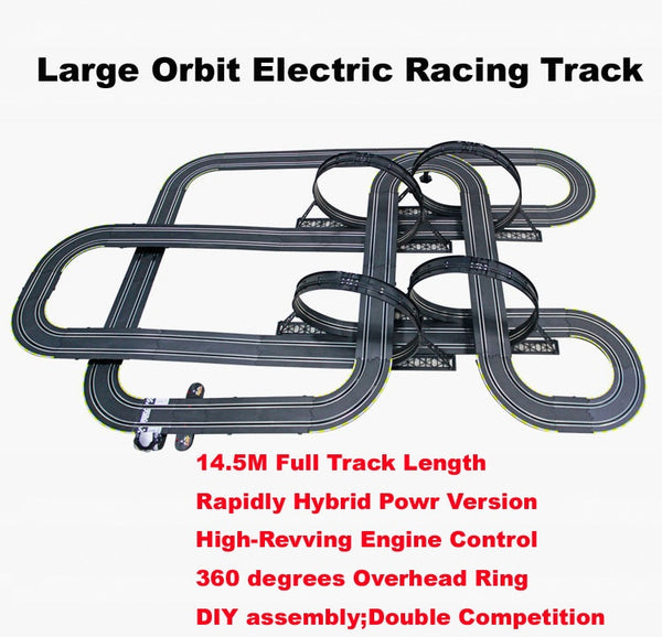 1:43 scale 1450CM electric Double Track Racing game rc car rail slot  High-Revving Engine Control  boys toys gift