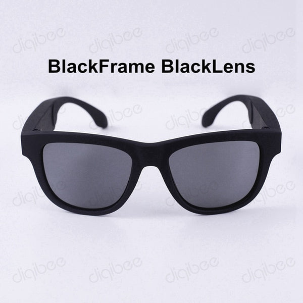 New Fashion Smart Glasses Touch Bone Conduction Headset UV400 Polarized Sunglasses Bluetooth Wireless Headphone with Microphone