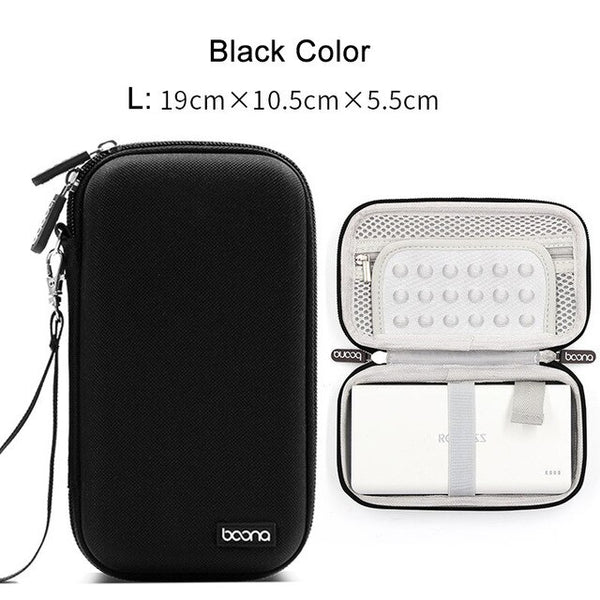 Digital Gadget Device HDD Power Bank Storage Bag for Travel Electronics Accessories USB Data Cable Earphone Organizer Case Pouch