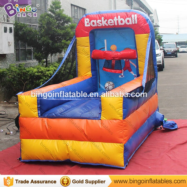 Customized 1.3x2.5x2 meters inflatable basketball game high quality PVC material inflatable game for adult and children toys
