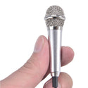 KISSCASE Portable 3.5mm Stereo Studio Mic KTV Karaoke Mini Microphone For Phone Laptop PC Desktop Small Size Mic Accessories