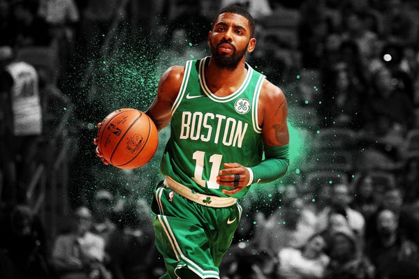 Boston Celtics basketball player Kyrie Irving PMD585 wall art fabric poster print room decor home decoration (frame available)
